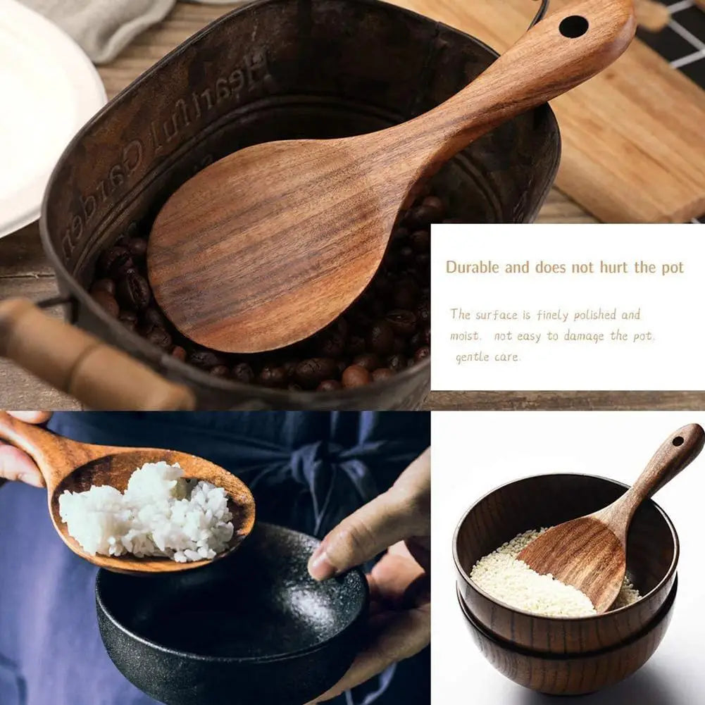 Non-stick Wooden Rice Paddle